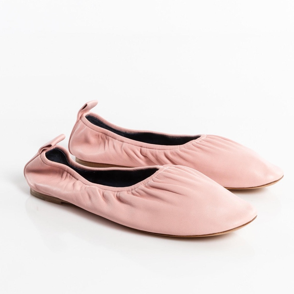 CELINE Phoebe Philo Leather Pink Ballet Ballerina Flats Slip Ons - Picture 2 of 10
